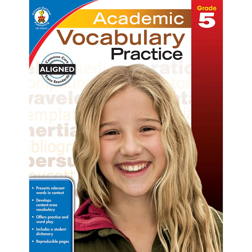 CD-104810 - Academic Vocabulary Practice Gr 5 in Vocabulary Skills