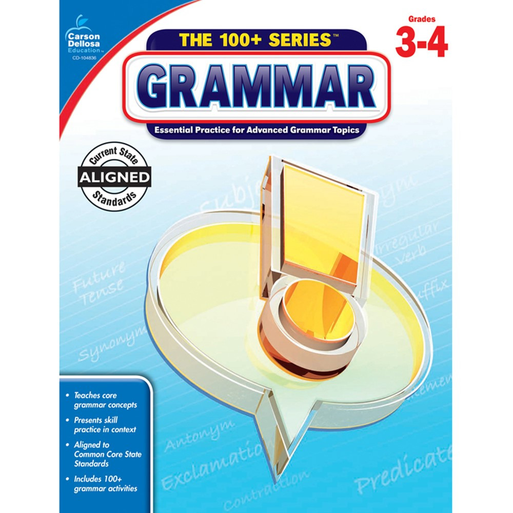 CD-104836 - 100 Plus Grammar Gr 3-4 in Grammar Skills