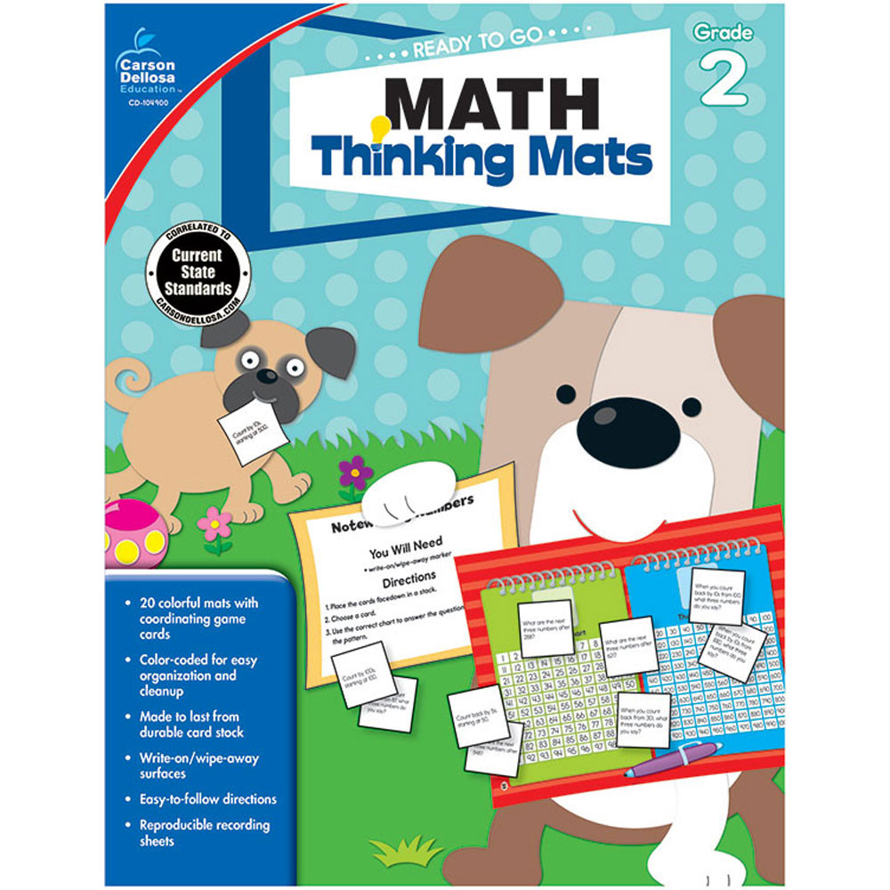 CD-104900 - Math Thinking Mats Gr 2 in Activity Books