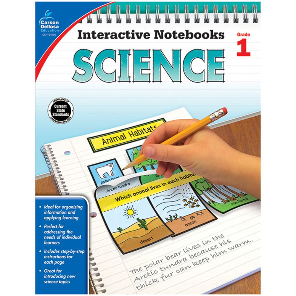 CD-104905 - Interactive Notebooks Science Gr 1 in Activity Books & Kits