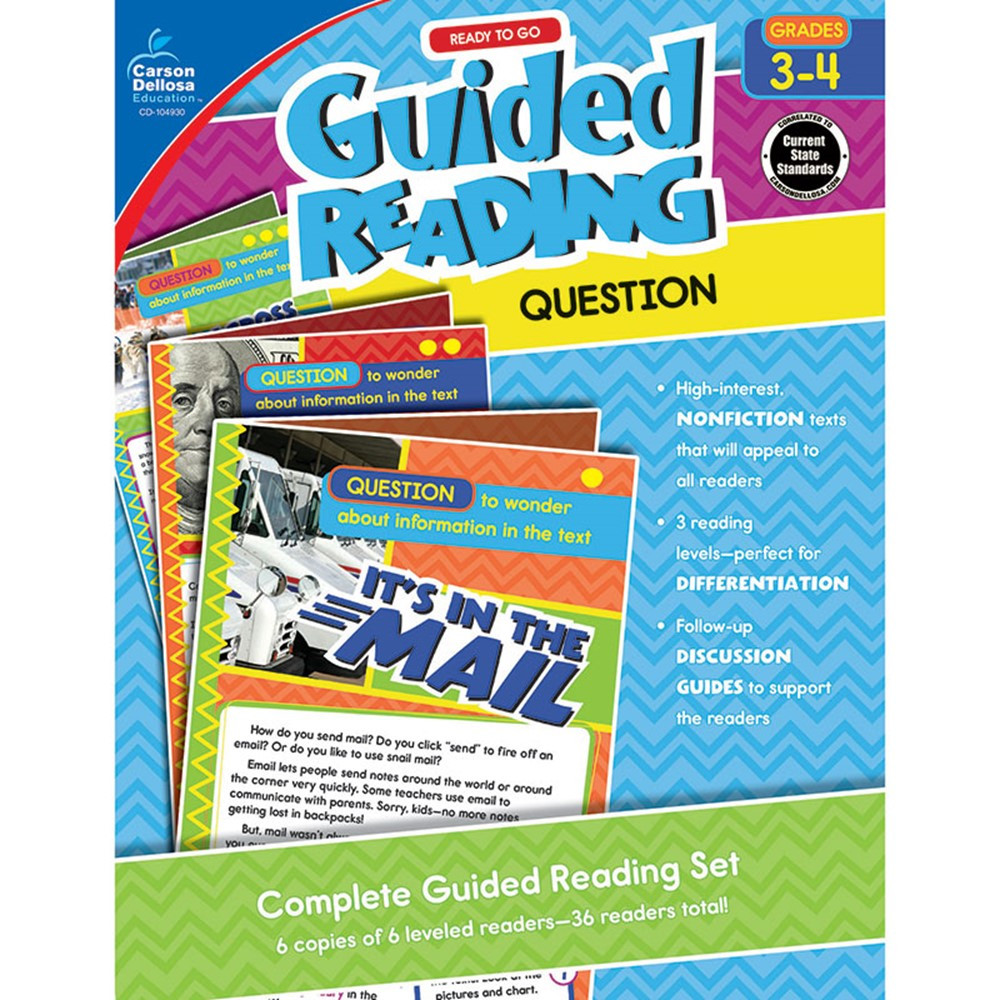 CD-104930 - Guided Reading Question Gr 3-4 in Comprehension