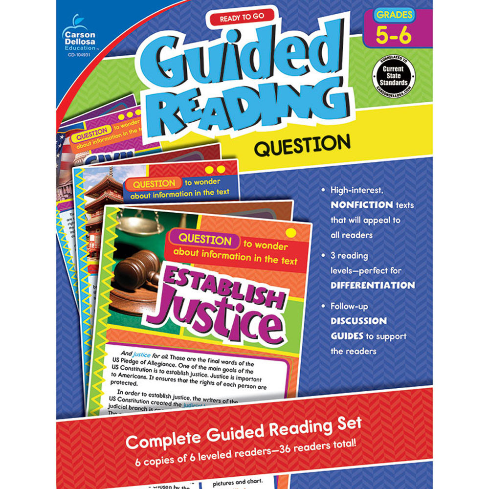 CD-104931 - Guided Reading Question Gr 5-6 in Comprehension