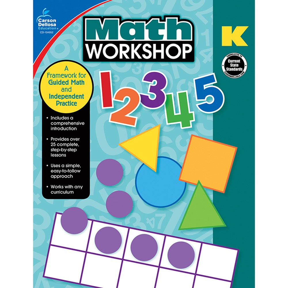 CD-104952 - Math Workshop Gr K in Activity Books