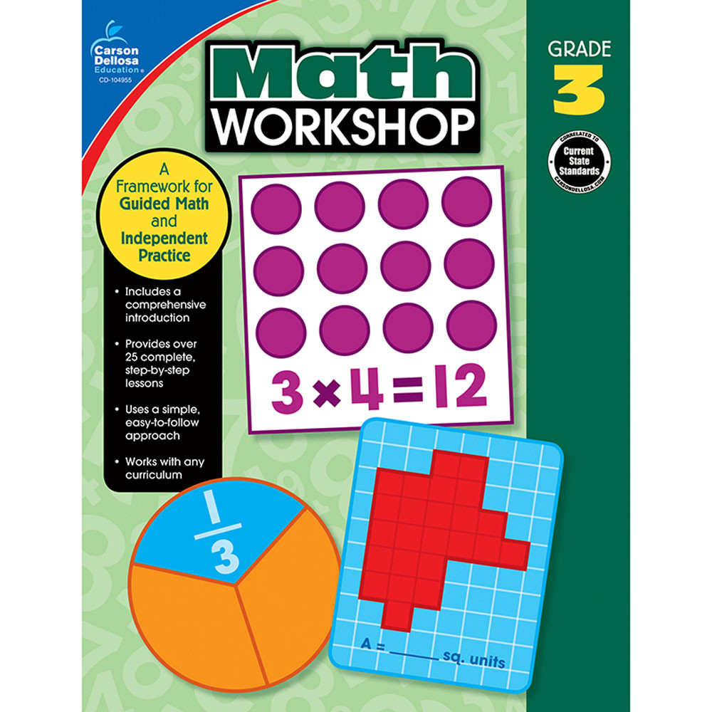 CD-104955 - Math Workshop Gr 3 in Activity Books