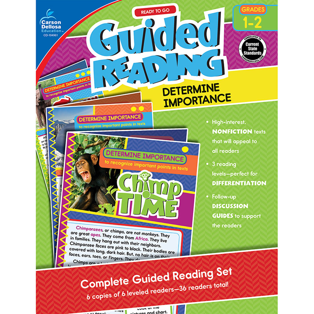 CD-104961 - Guided Determine Importance Gr 1-2 Reading in Comprehension
