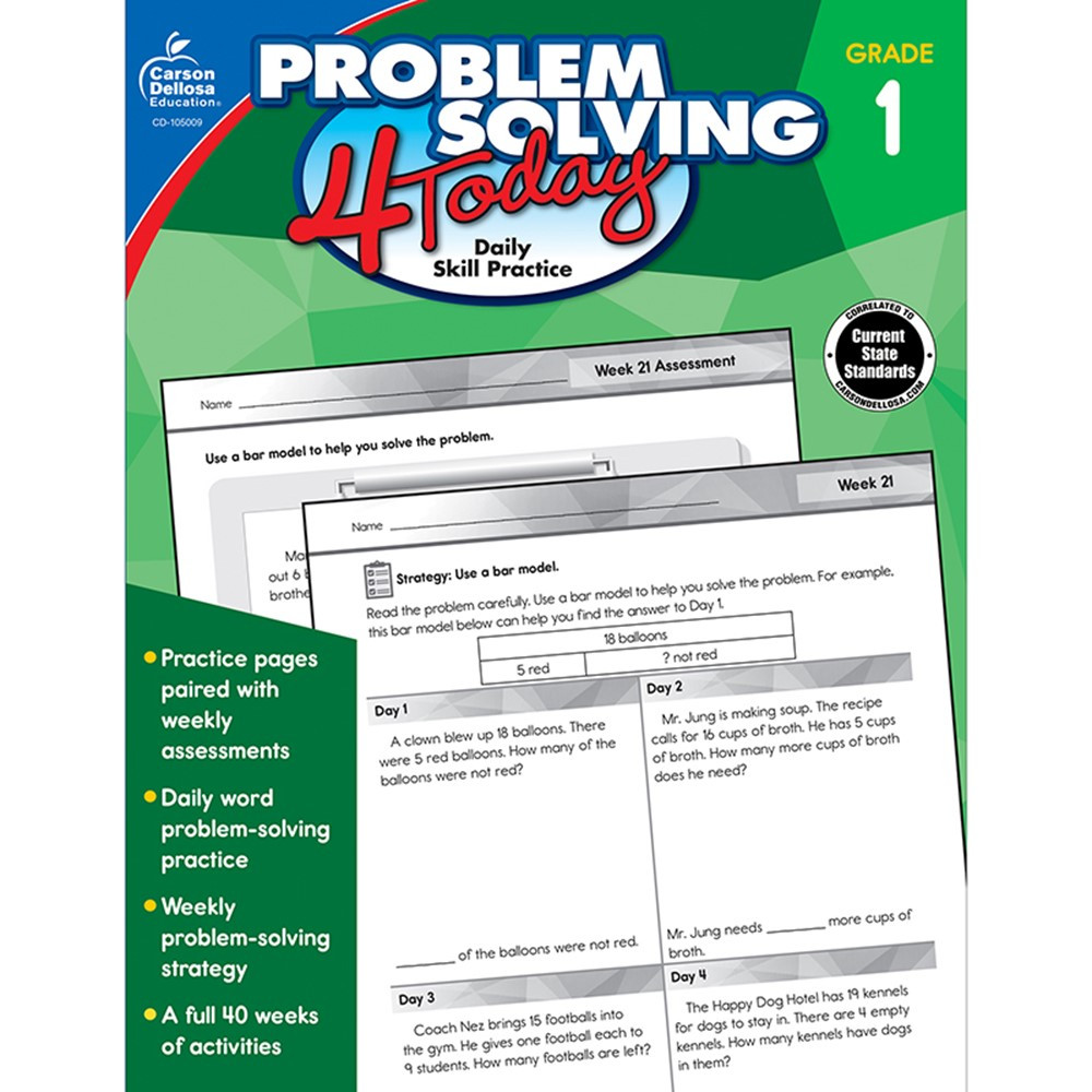 CD-105009 - Problem Solving 4 Today Gr 1 in Activity Books