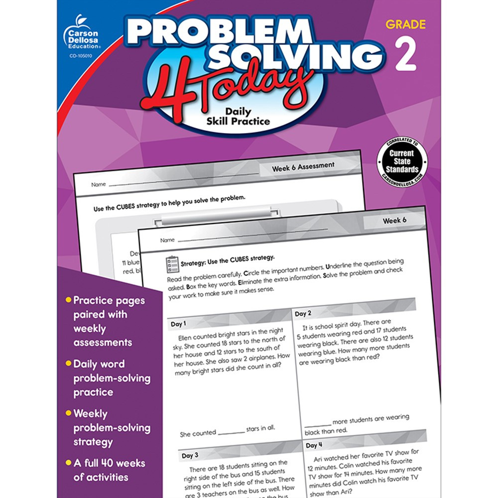 CD-105010 - Problem Solving 4 Today Gr 2 in Activity Books