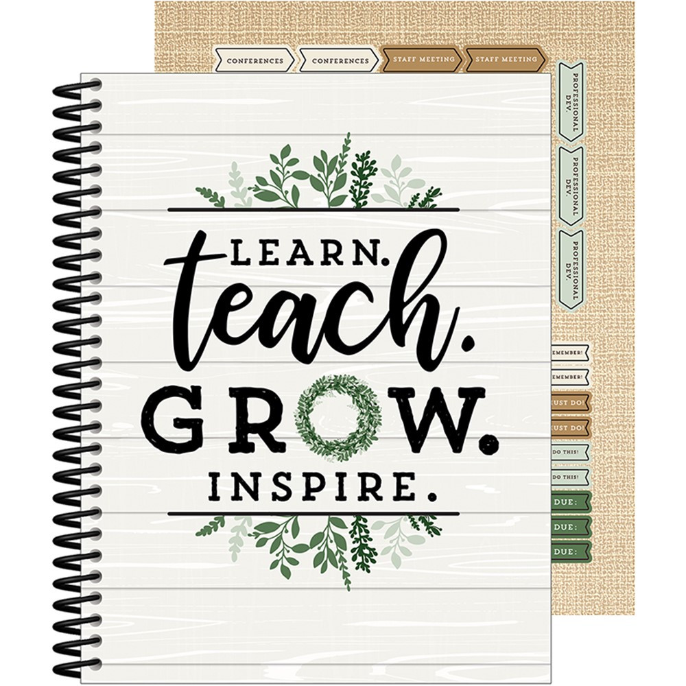 Farmhouse Teacher Planner - CD-105048 | Carson Dellosa Education | Plan & Record Books