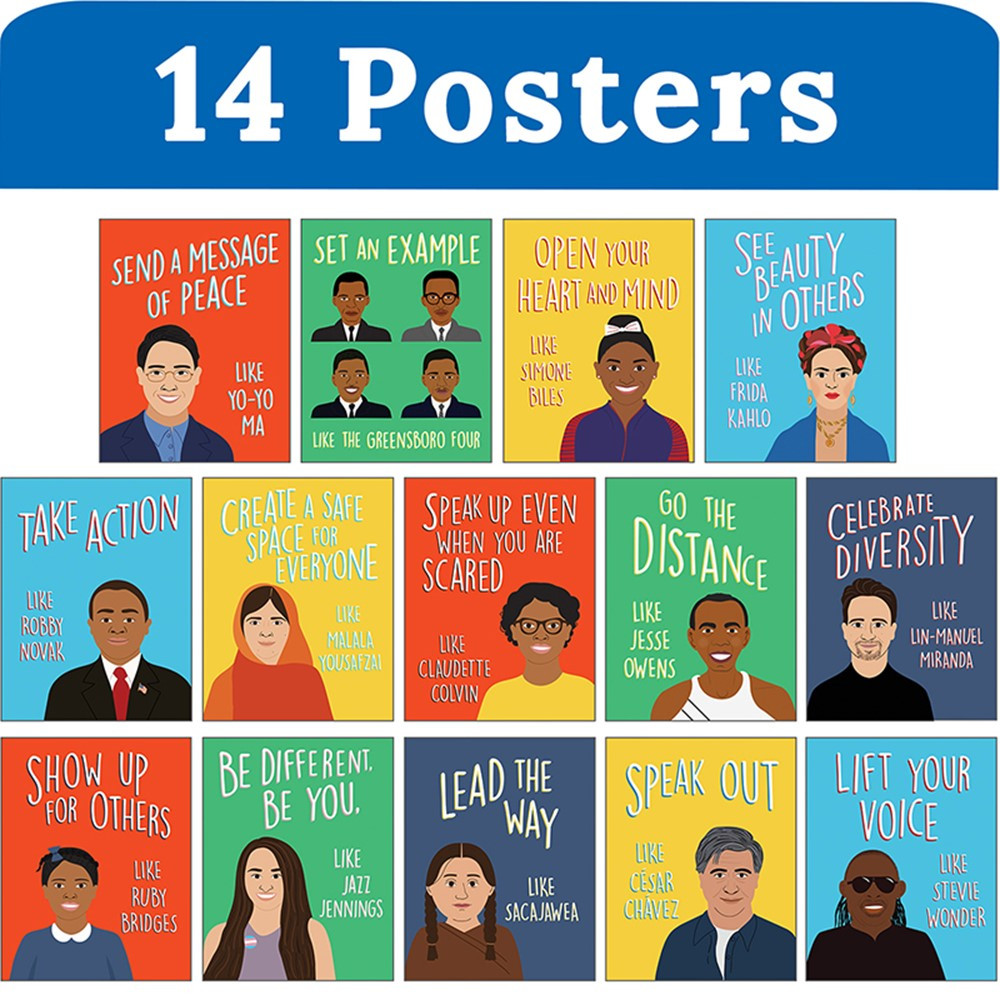 Mini Posters: Be an Ally Like Me Poster Set - CD-106061 | Carson Dellosa Education | Classroom Theme