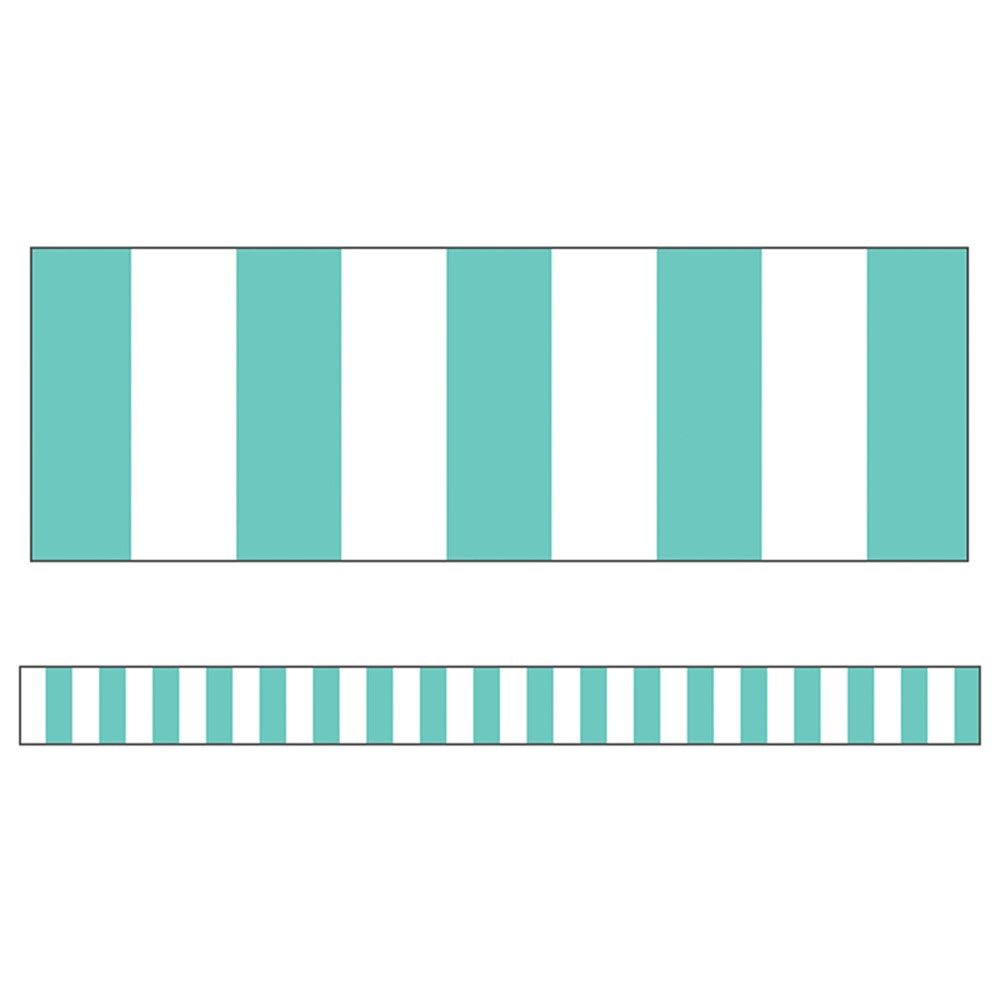 CD-108356 - Turquoise Stripe Straight Borders Simply Stylish in Border/trimmer
