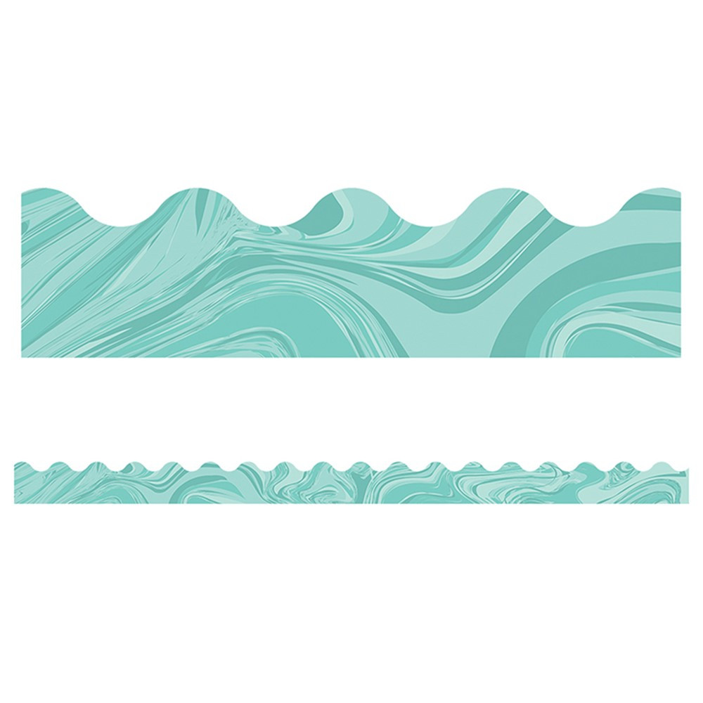 CD-108376 - Teal Marble Scalloped Borders in Border/trimmer