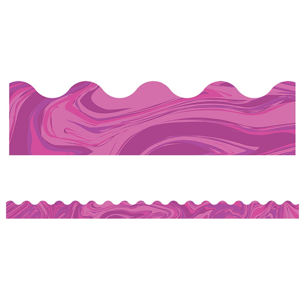 CD-108379 - Pink Marble Scalloped Borders in Border/trimmer