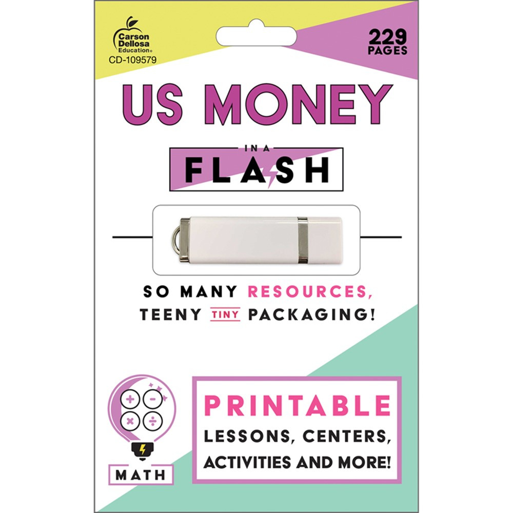 In a Flash: US Money - CD-109579 | Carson Dellosa Education | Flash Cards