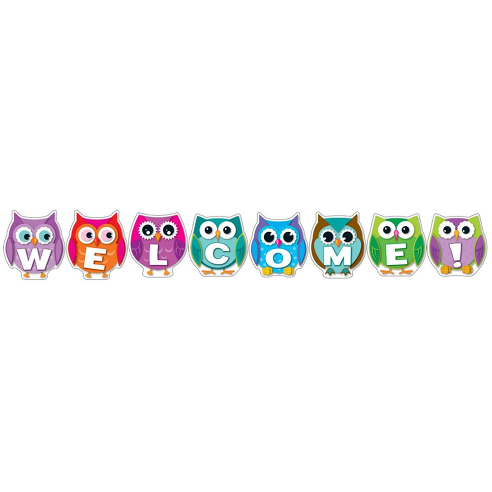 CD-110192 - Colorful Owl Welcome in Classroom Theme