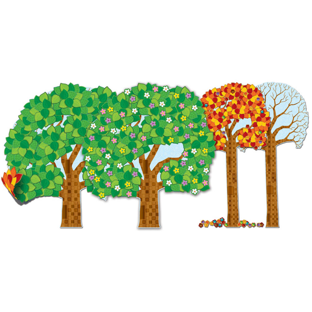 CD-110209 - Big Seasonal Tree Bulletin Board Set in Holiday/seasonal