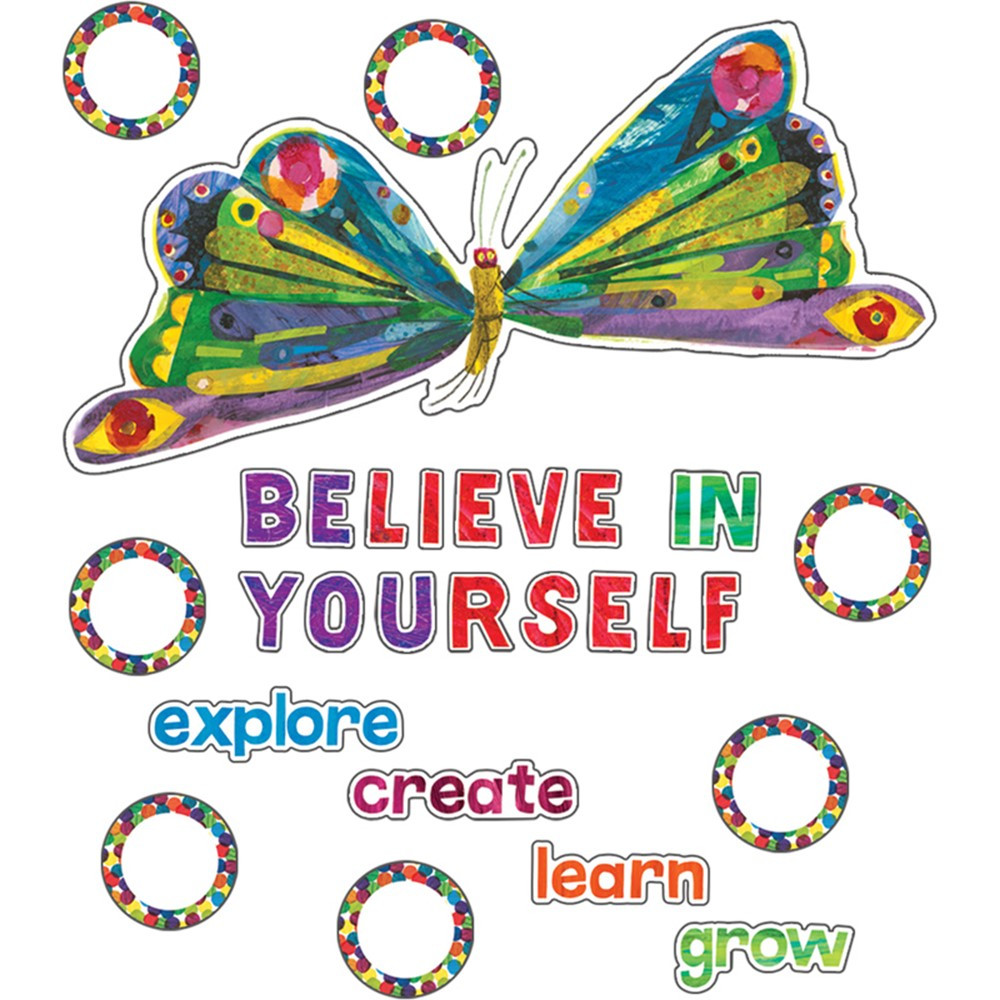 Very Hungry Caterpillar Believe in Yourself Bulletin Board Set - CD-110457 | Carson Dellosa Education | Motivational