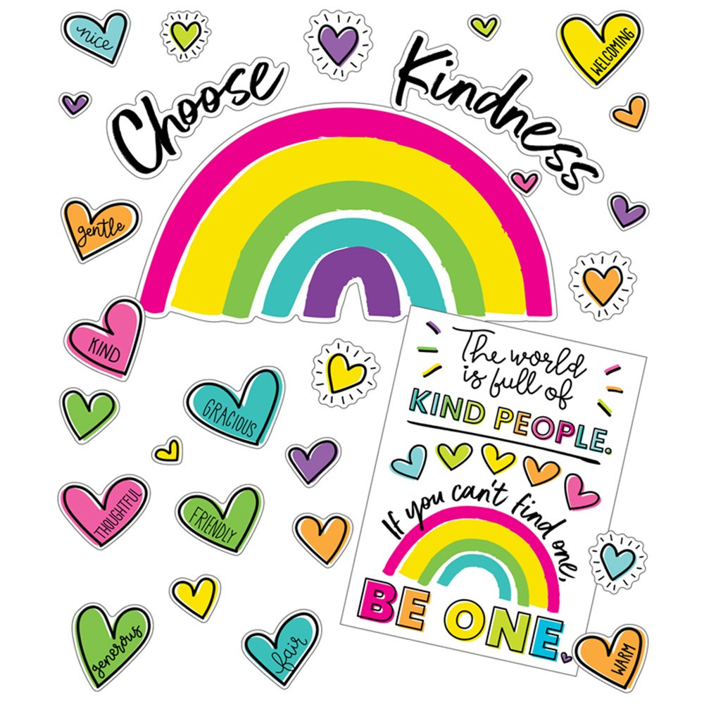 Kind Vibes Choose Kindness Bulletin Board Set - CD-110524 | Carson Dellosa Education | Classroom Theme