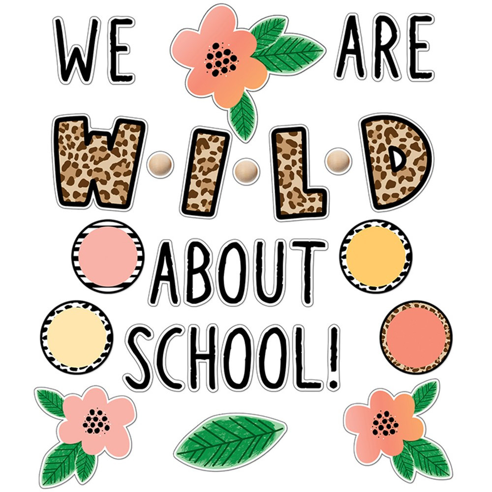 Simply Safari We Are Wild about School Bulletin Board Set - CD-110537 | Carson Dellosa Education | Classroom Theme