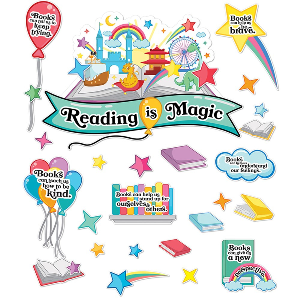 Reading Is Magic Bulletin Board Set - CD-110546 | Carson Dellosa Education | Language Arts