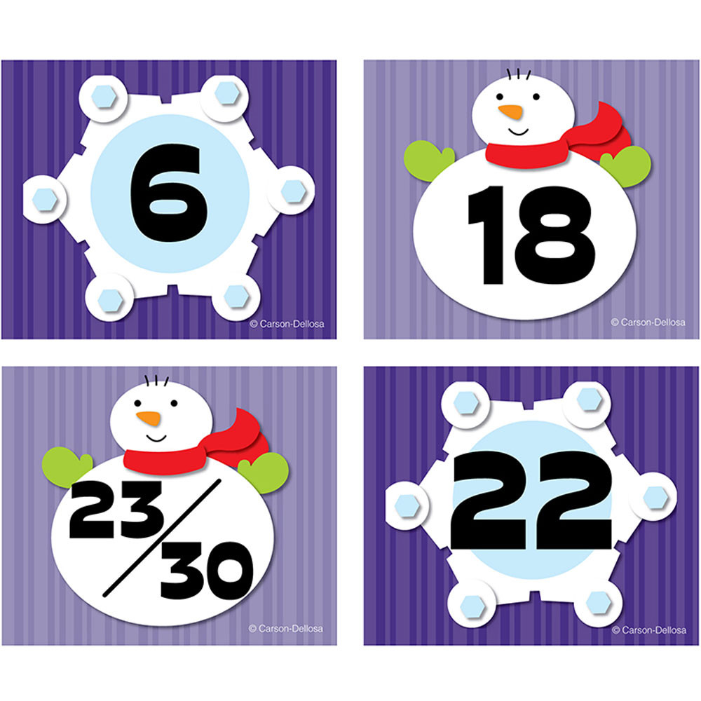 CD-112558 - Snowflake Snowman Calendar Cover Ups in Calendars