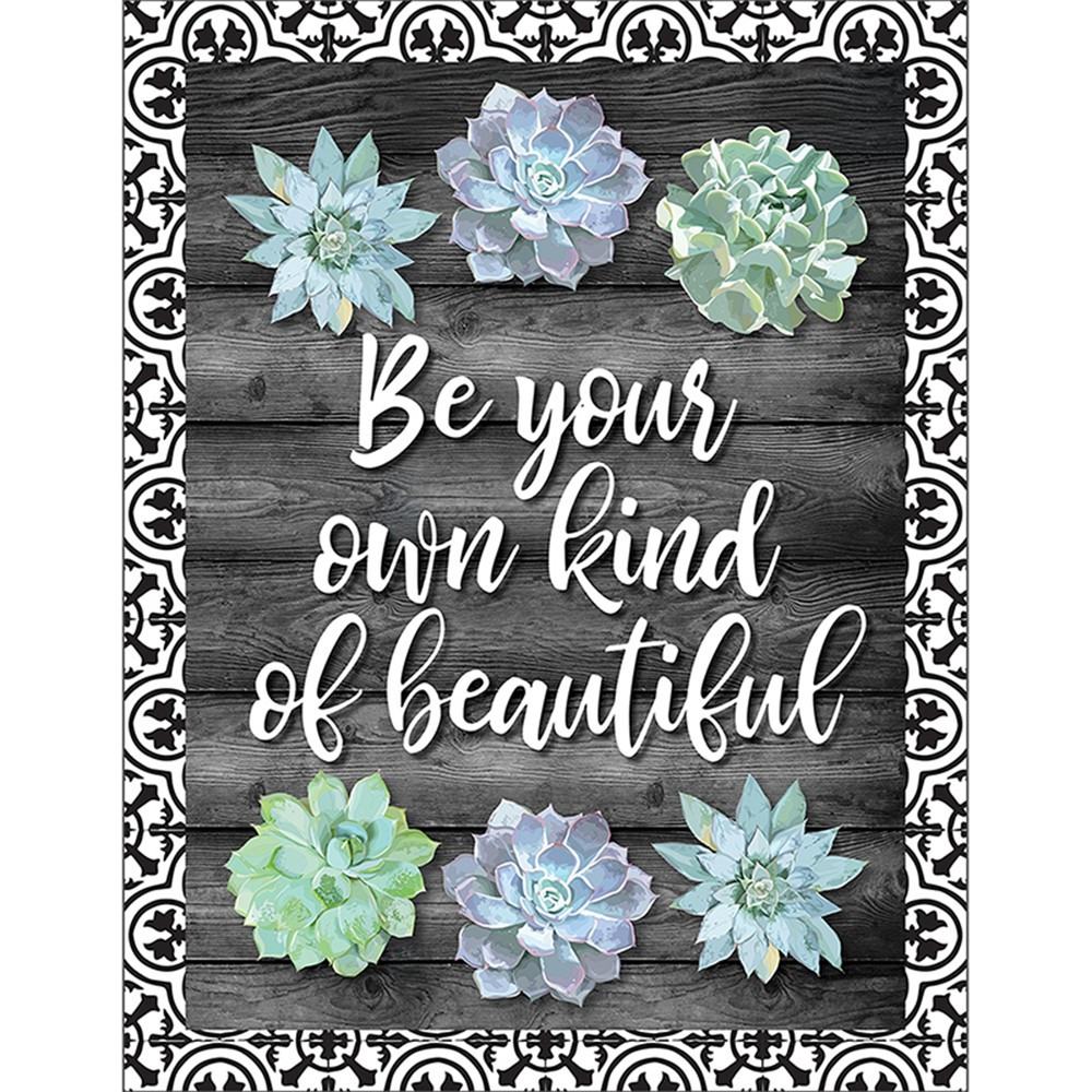 CD-114260 - Be Your Own Kind Of Beautiful Chart Simply Stylish in Classroom Theme