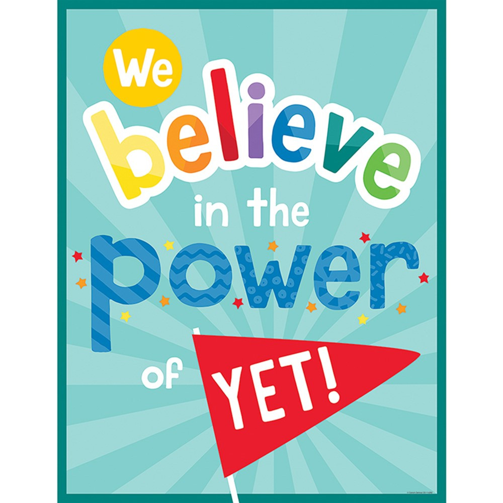 CD-114282 - We Believe In The Power Of Yet Chrt in Motivational