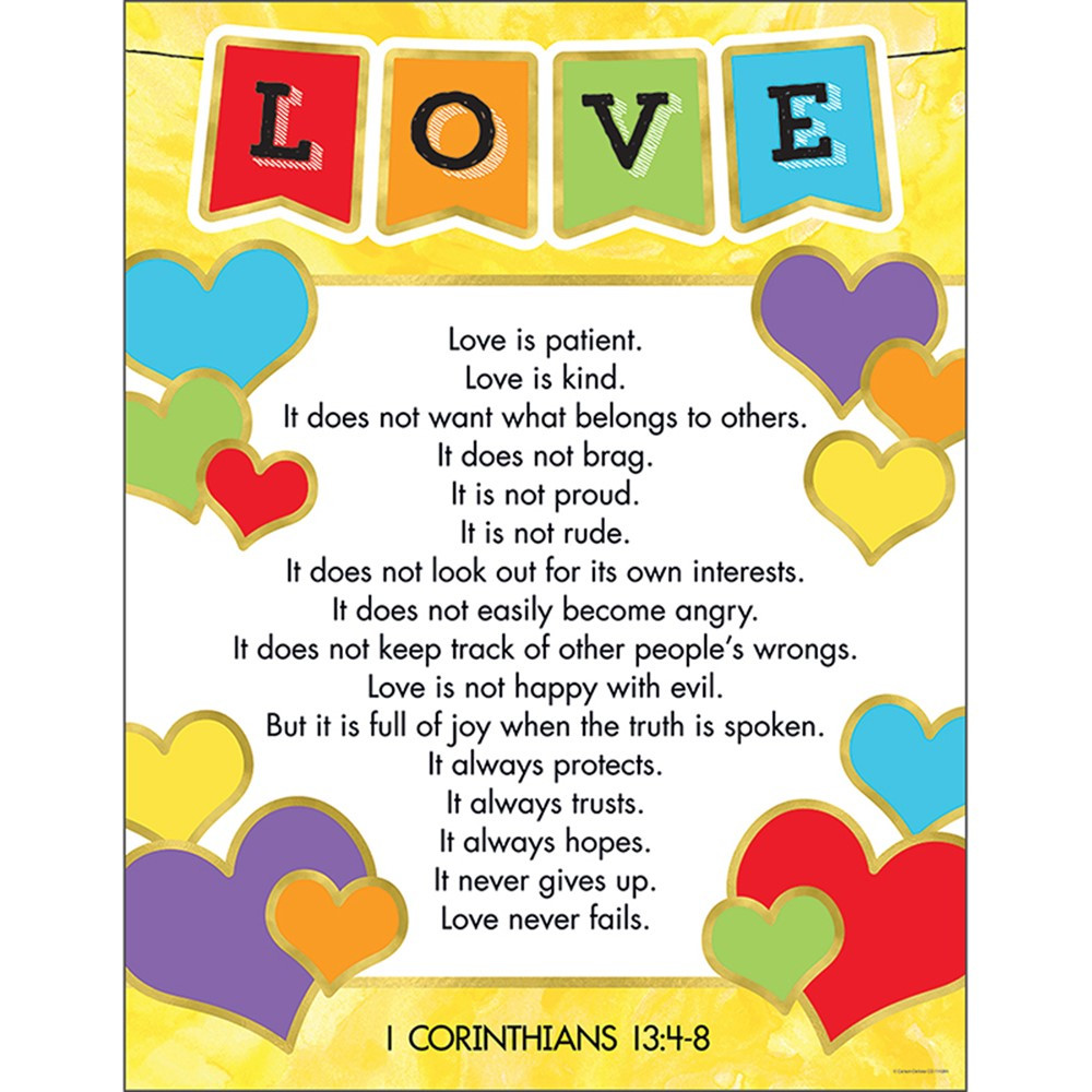 CD-114284 - Love Verses Chart in Motivational