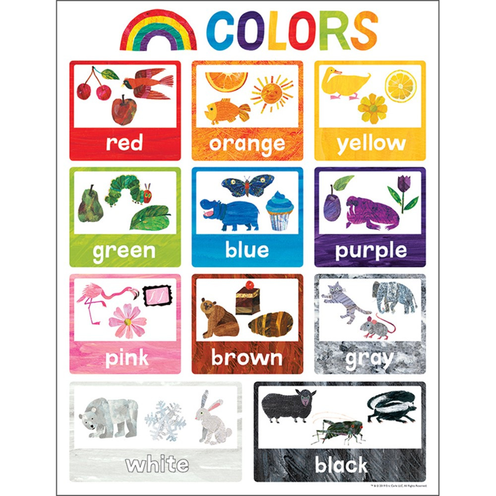 World of Eric Carle Colors Chart - CD-114296 | Carson Dellosa Education | Classroom Theme