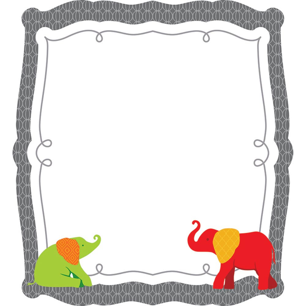 CD-120169 - Elephant Colorful Cut Outs Gr Pk-8 in Accents