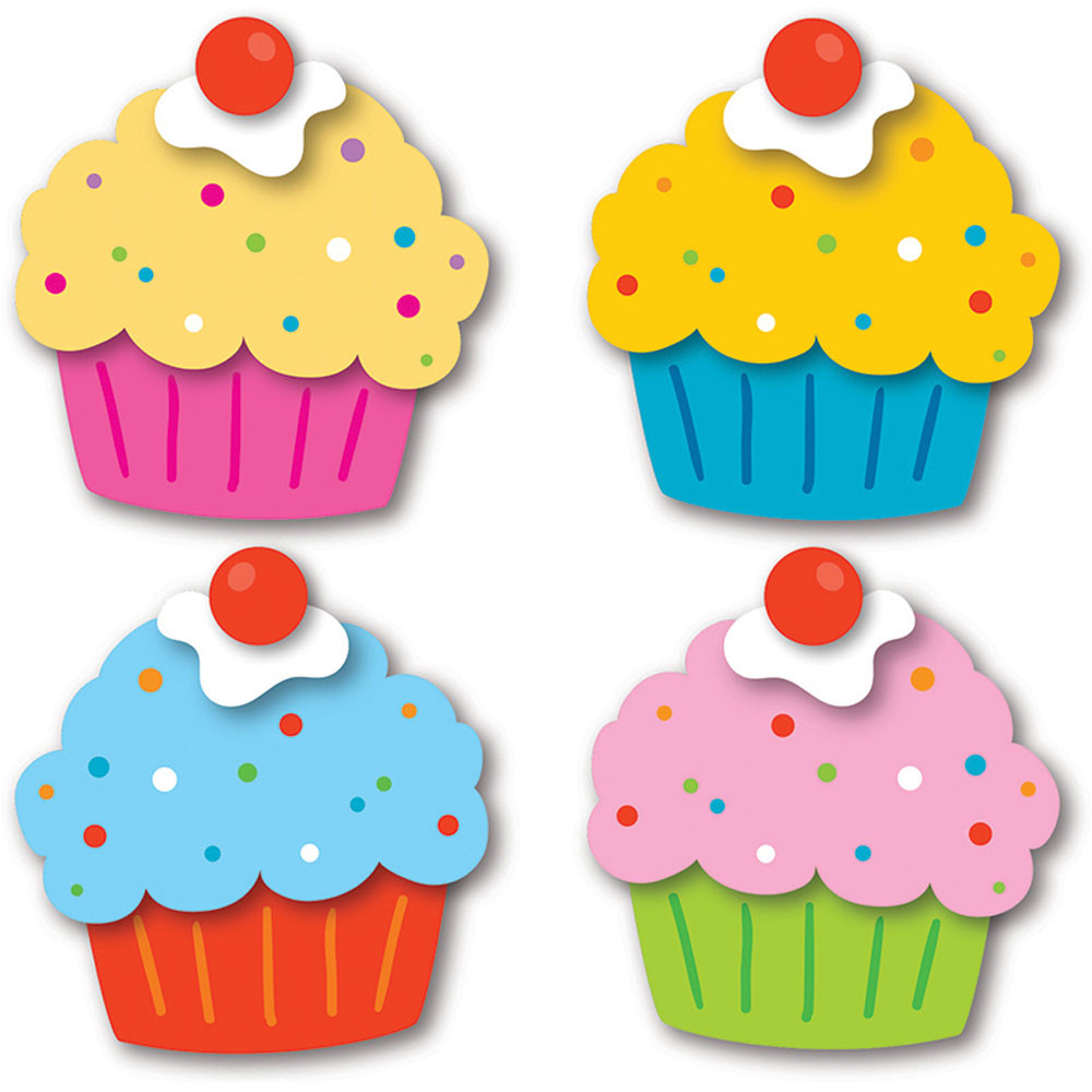 CD-120196 - Cupcakes Cut Outs in Accents