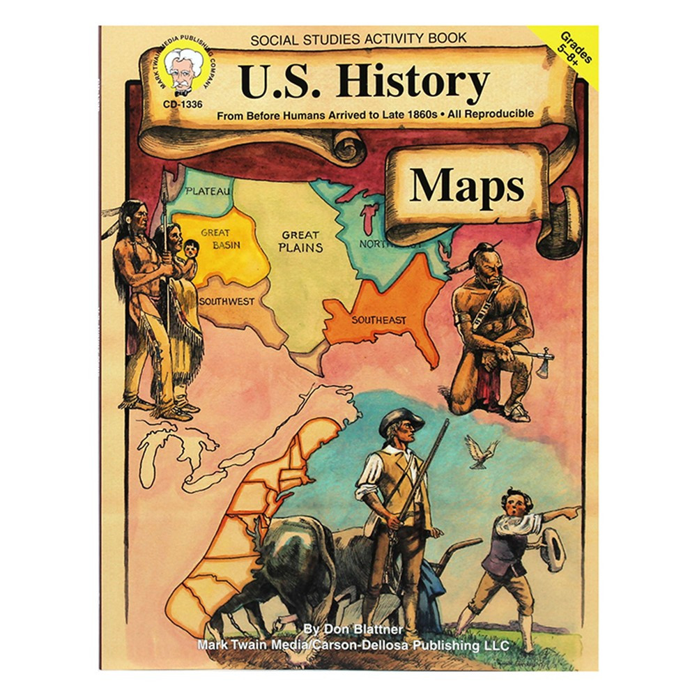 CD-1336 - Us History Maps Gr 5-8 in Maps & Map Skills