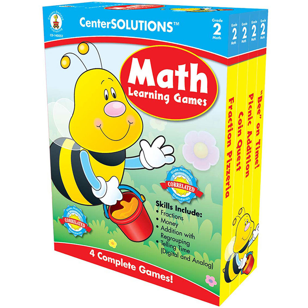 CD-140052 - Math Learning Games Gr 2 Centersolutions in Math