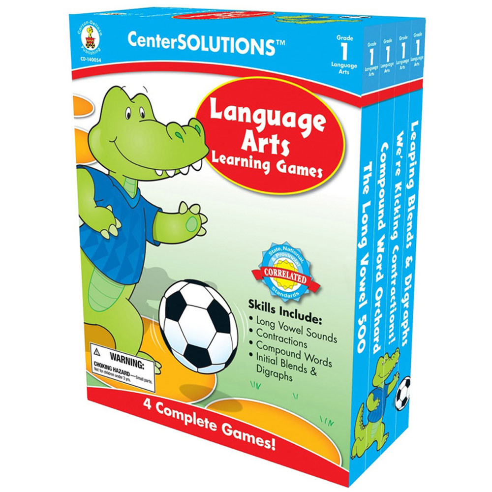 CD-140054 - Language Arts Learning Games Gr 1 Centersolutions in Language Arts