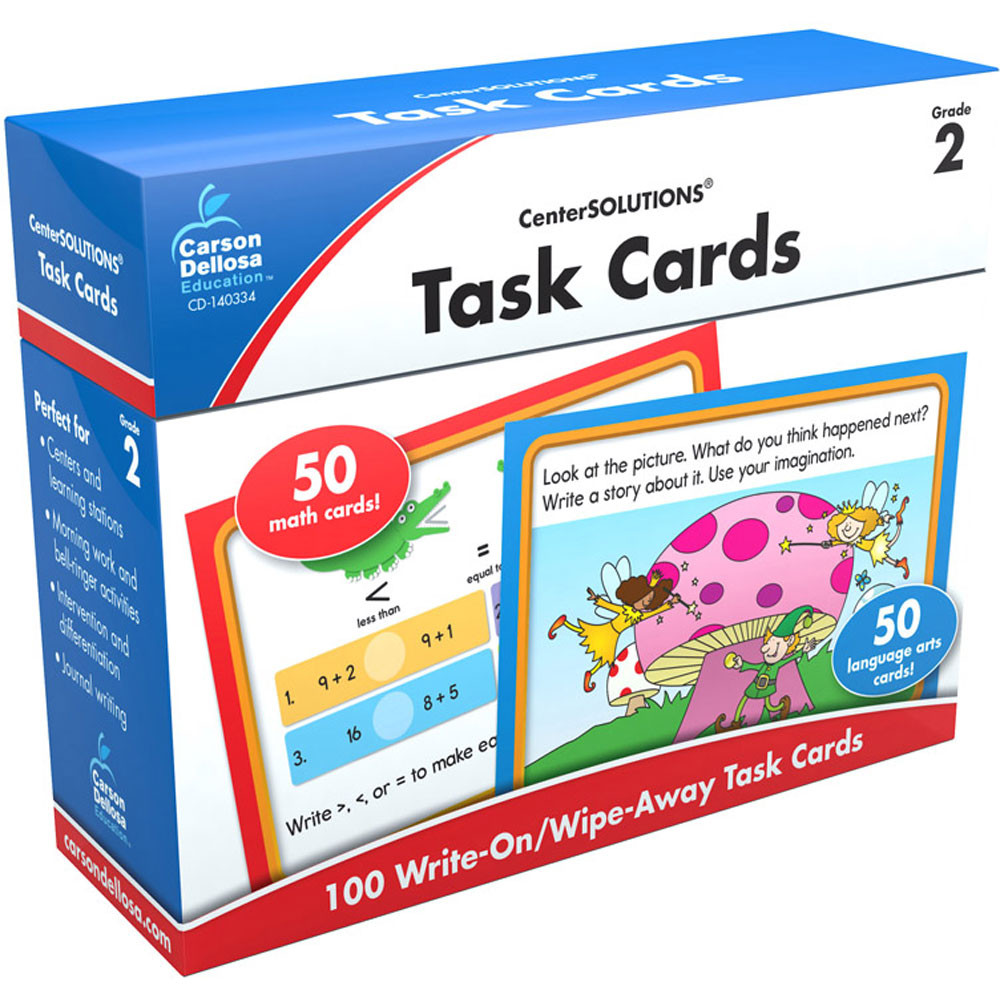CD-140334 - Center Solutions Task Cards Gr 2 in Cross-curriculum Resources