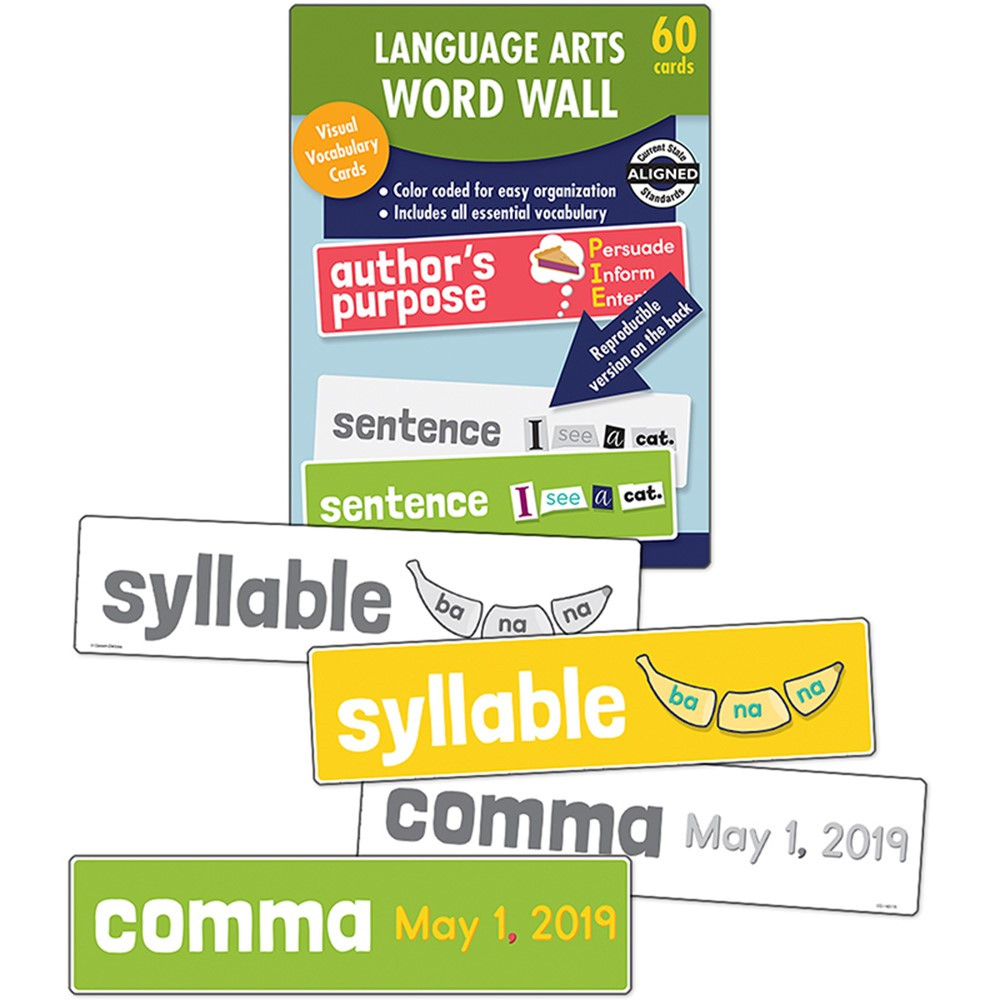 CD-145115 - Language Arts Word Wall Gr 1 in Sight Words