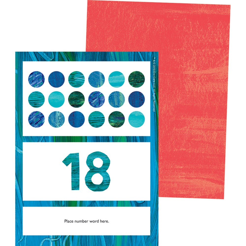 World of Eric Carle Numbers Learning Cards - CD-145132 | Carson Dellosa Education | Numeration