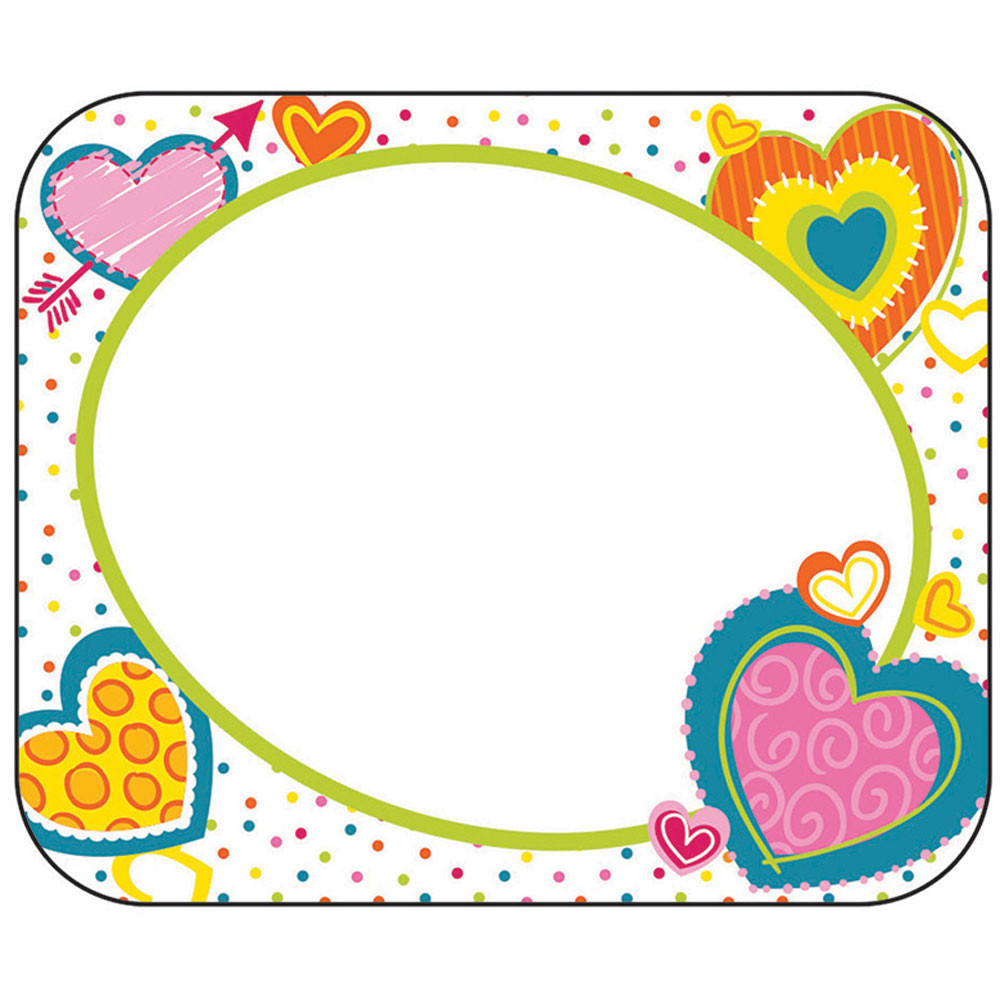 CD-150050 - Hearts Nametags Gr Pk-5 in Name Tags