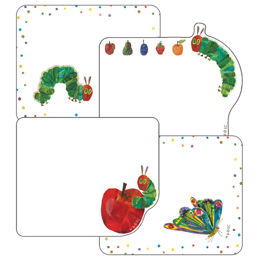 Very Hungry Caterpillar Name Tags, Pack of 40 - CD-150072 | Carson Dellosa Education | Name Tags