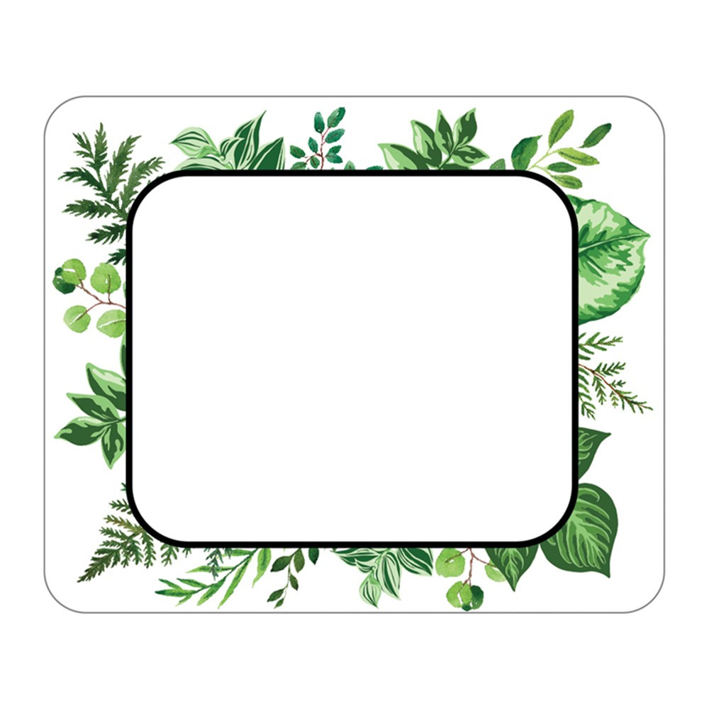 Simply Boho Leaves Name Tags, Pack of 40 - CD-150078 | Carson Dellosa Education | Name Tags