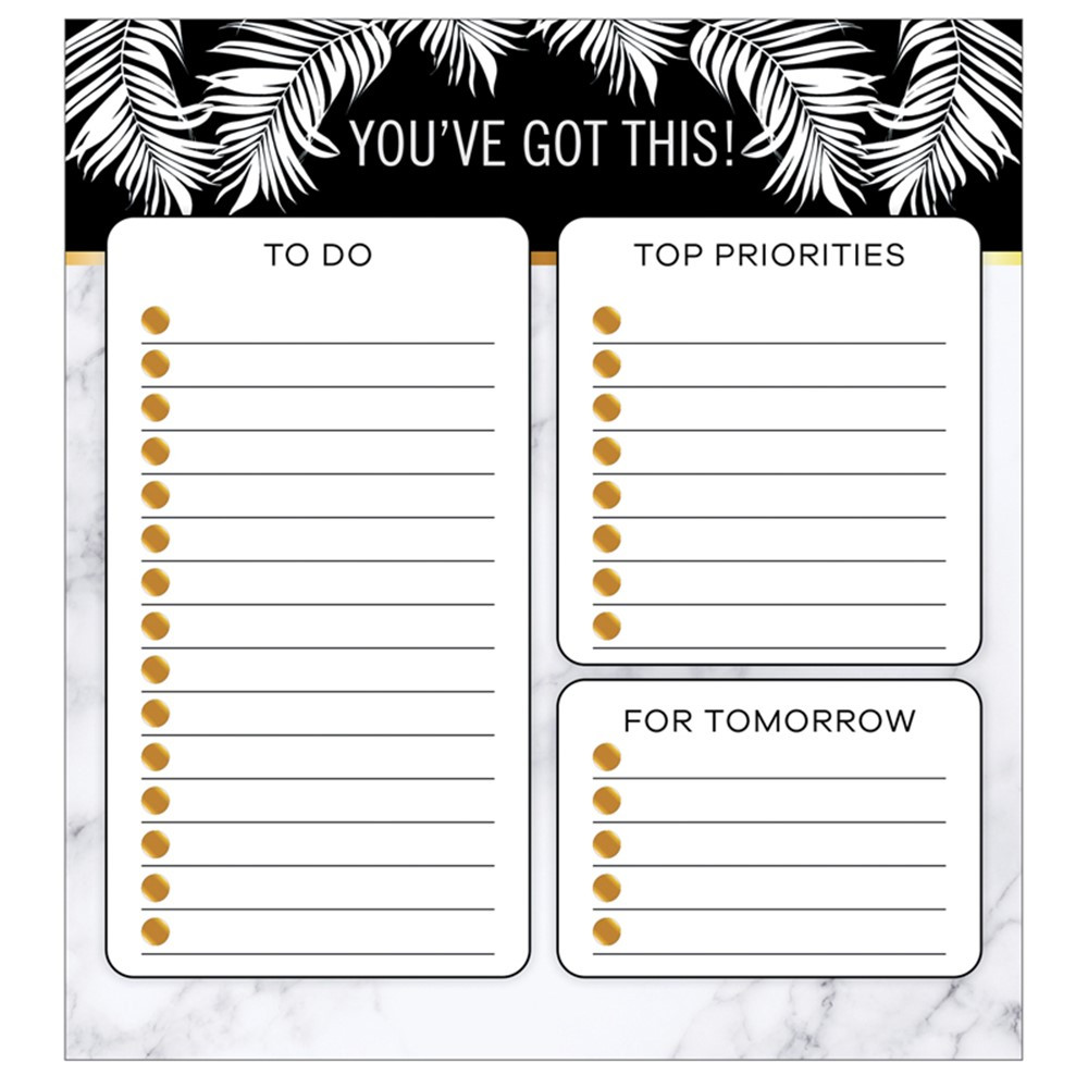 Simply Boho You've Got This! Notepad, 50 Sheets - CD-151104 | Carson Dellosa Education | Note Pads