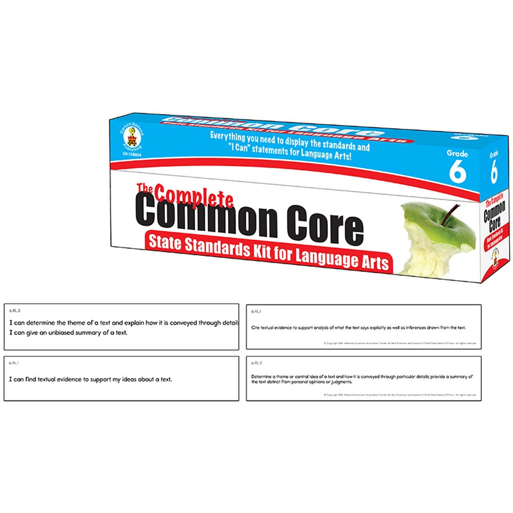CD-158054 - Language Arts Gr 6 Common Core Kit State Standards in Activities