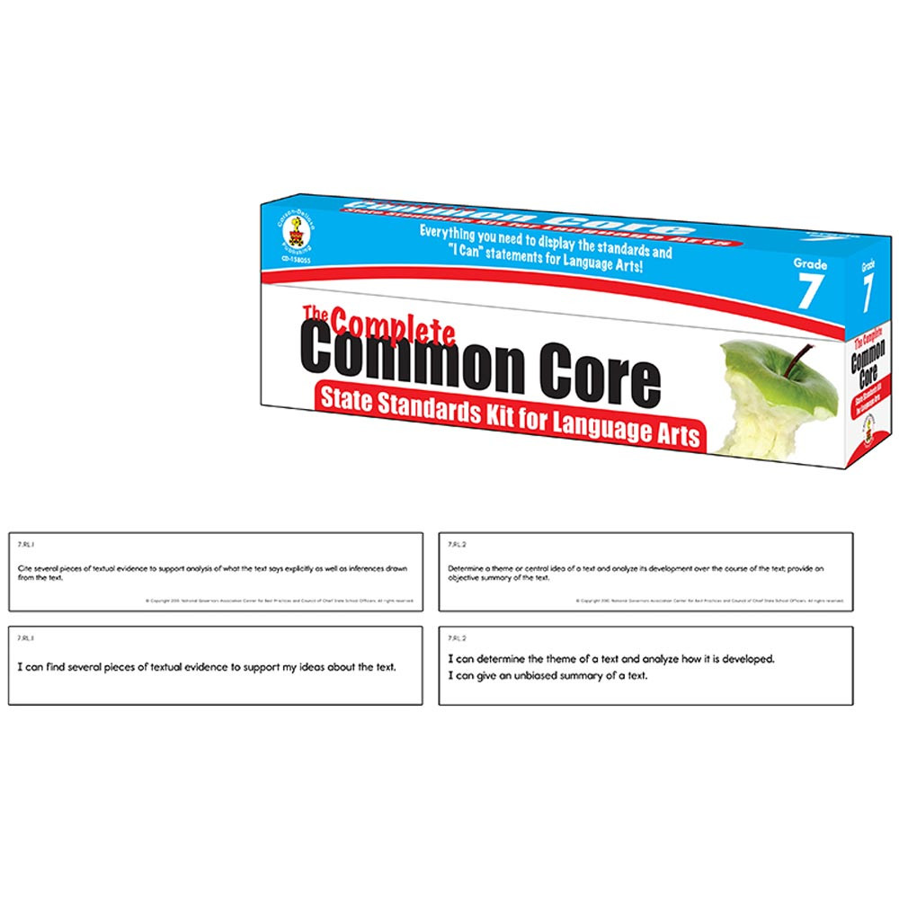 CD-158055 - Language Arts Gr 7 Common Core Kit State Standards in Activities