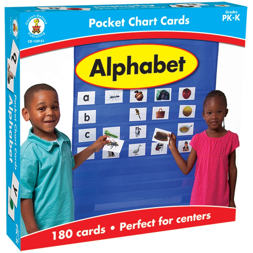 CD-158151 - Alphabet Pocket Charts Gr Pk-K in Pocket Charts