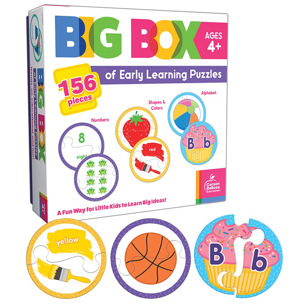 Big Box of Early Learning Puzzles - CD-164004 | Carson Dellosa Education | Language Arts