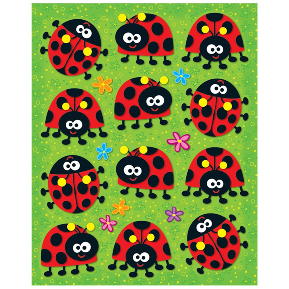 CD-168028 - Ladybugs Shape Stickers 72Pk in Stickers