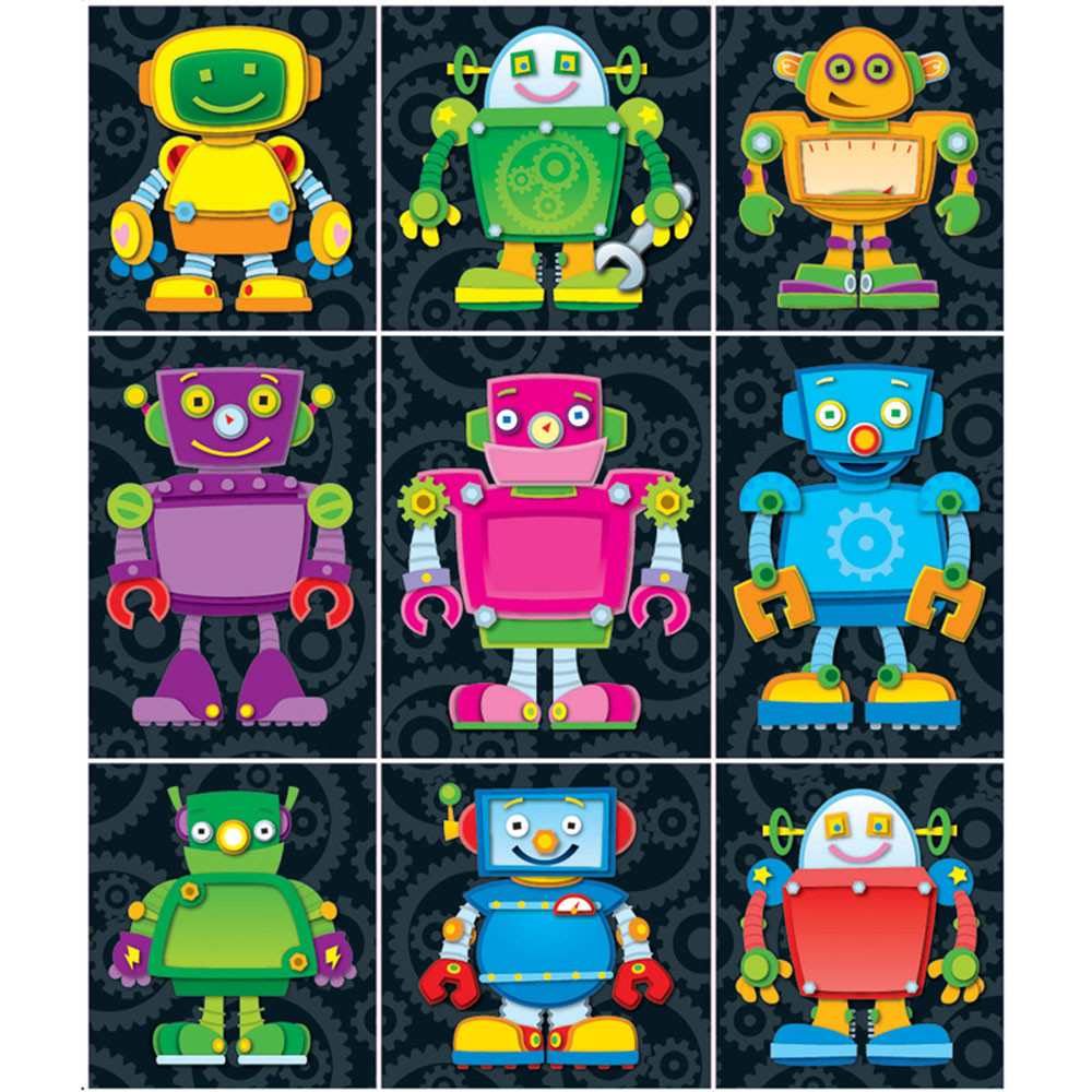 CD-168063 - Robots Stickers in Stickers