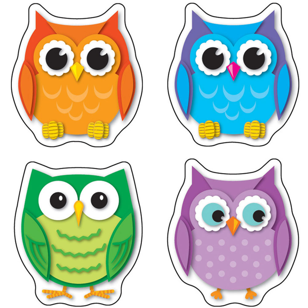 CD-168078 - Colorful Owls Stickers in Stickers