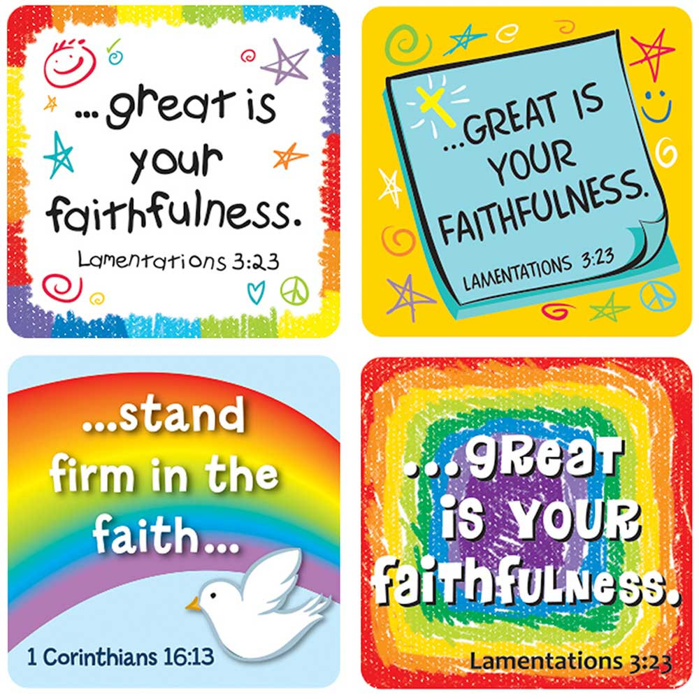CD-168169 - Faith Verses Stickers in Inspirational