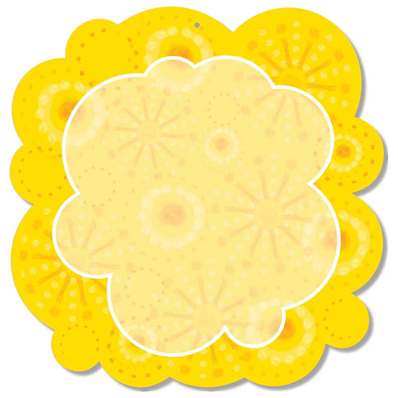 CD-188043 - Lemon Lime Two Sided Decoration in Two Sided Decorations