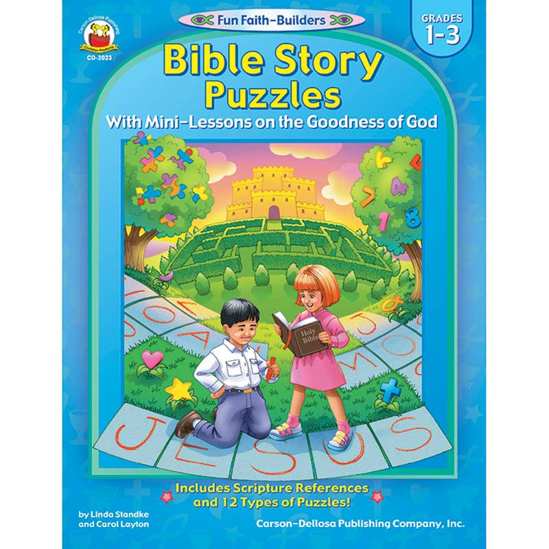 CD-2023 - Bible Story Puzzles Gr 1-3 in Inspirational